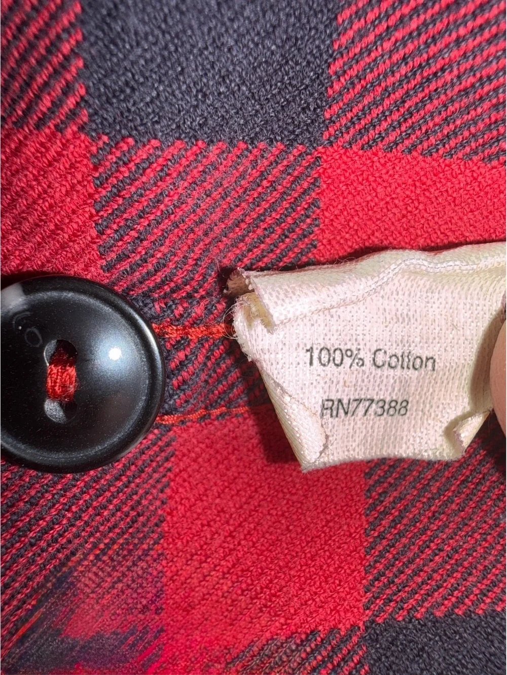 J.Crew Medium Red and Black Buffalo Plaid Cotton Shirt